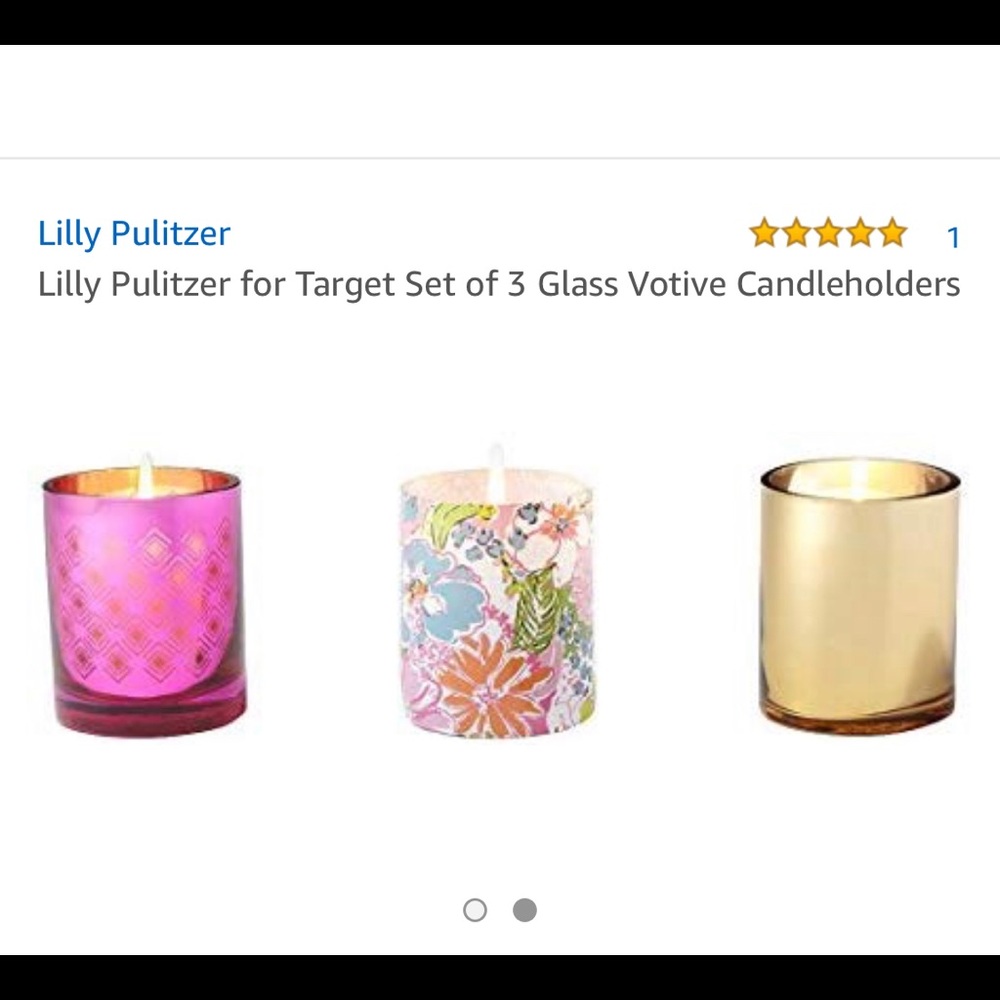 Lilly for Target votive holder set